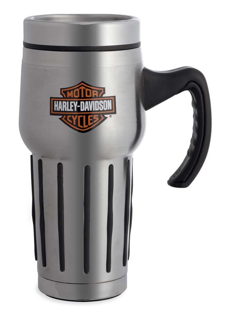 Harley-Davidson Bar & Shield Stainless Steel Travel Mug, 16 oz. 99224-16V - Wisconsin Harley-Davidson