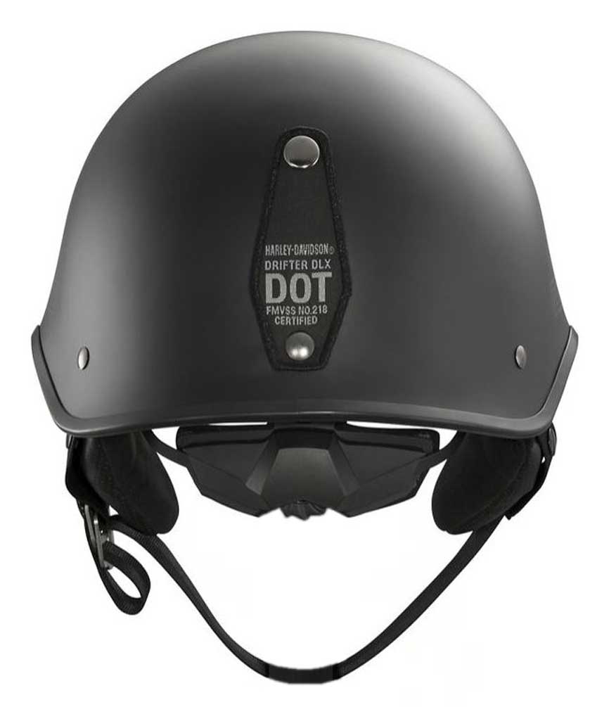 Harley-Davidson® Men's Black Label Lone Star Half Helmet, Black 98306-14VM