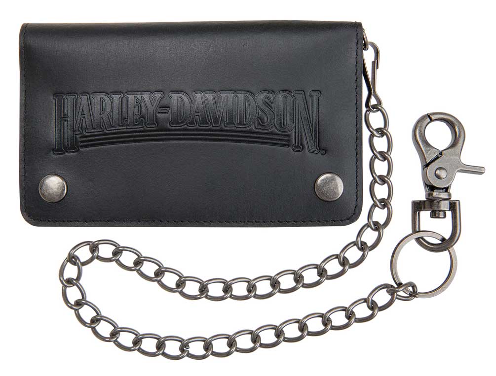 Harley-Davidson® Men's Shot Caller Embossed Biker Leather Wallet