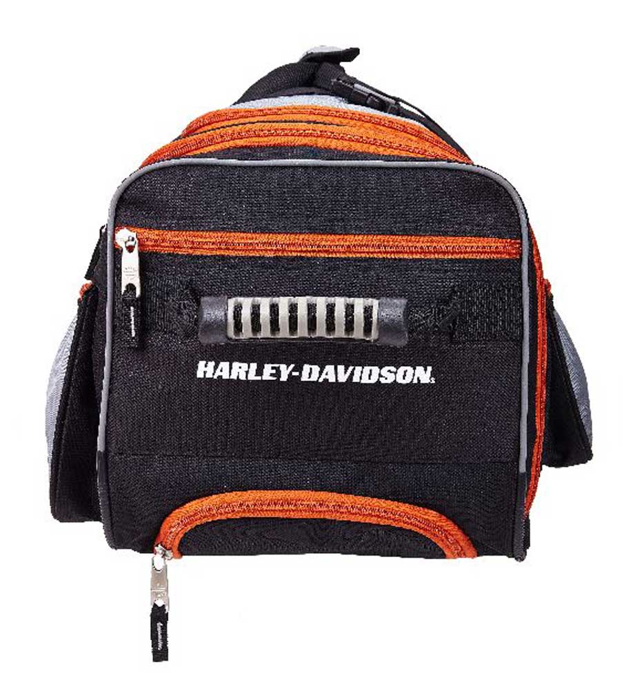 Harley-Davidson 34 inch 15-Pocket Wheeling Duffel Bag, Silver/Black 99534 - No Hassle Returns at Wisconsin Harley