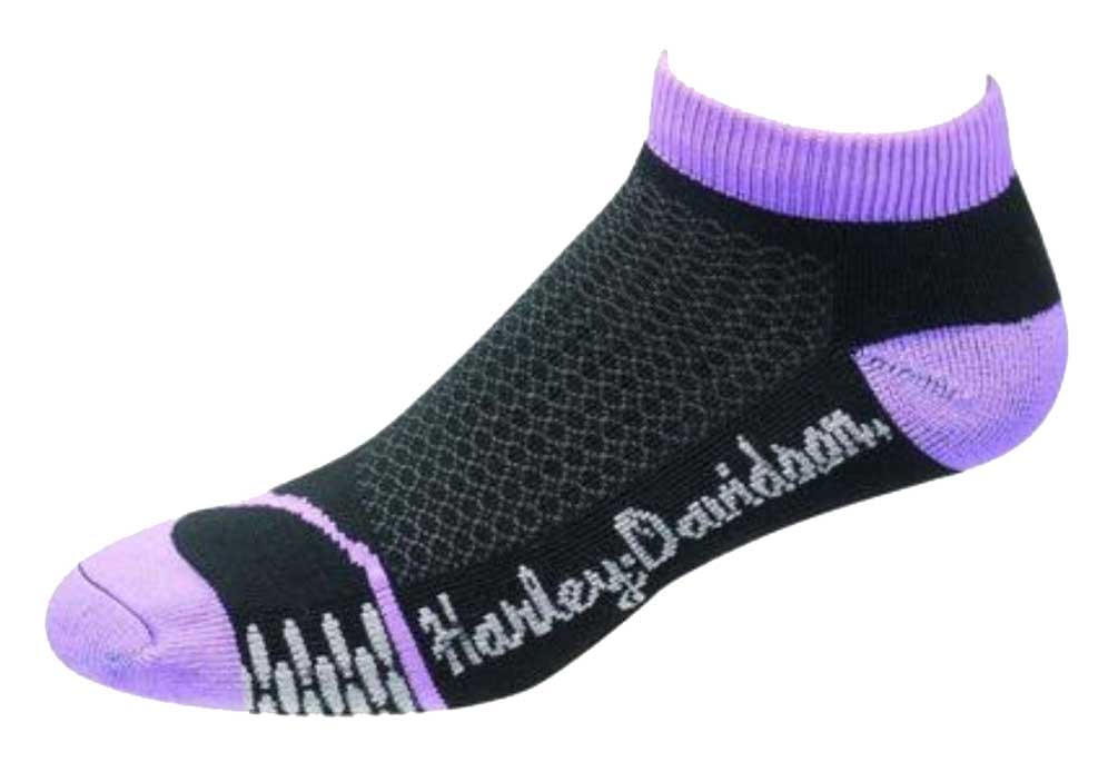 Harley-Davidson Wolverine Womens CoolMax Low Cut Rider Sock Purple D89085070-500 - Wisconsin Harley-Davidson
