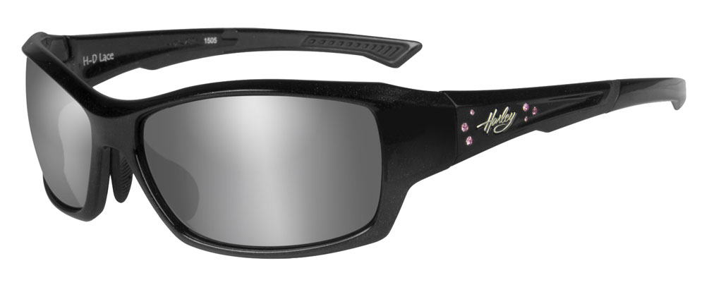 Harley-Davidson® Womens Rhinestone Lace Sunglasses, Gray  display picture 1