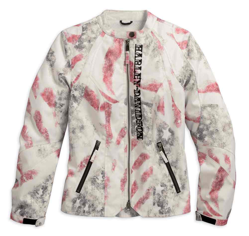 Harley-Davidson Women's Free To Ride Flag Riding Functional Jacket 97132-16VW - Wisconsin Harley-Davidson