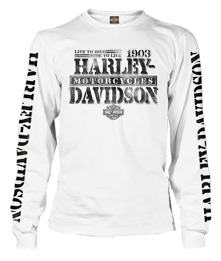 Harley-Davidson® Men's Distressed Freedom Fighter Long Sleeve