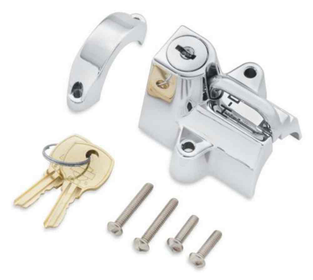 Harley-Davidson Universal Mount Motorcycle Helmet Hinged Clasp Lock 45732-86 - Wisconsin Harley-Davidson