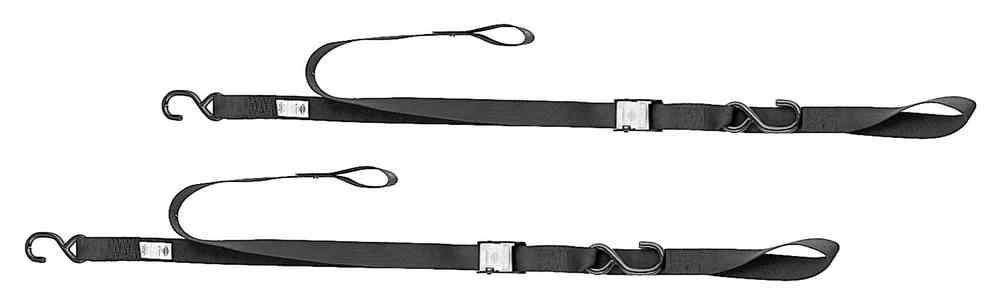 Harley-Davidson Hog Ties 1.5in Cam Buckle Tie-Down Straps w/ Soft Hooks 94672-99 - Wisconsin Harley-Davidson