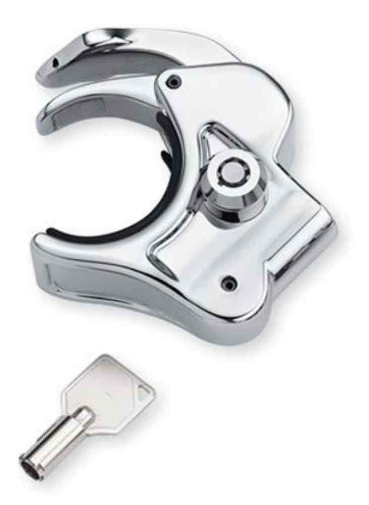 Harley-Davidson 49mm Locking Quick-Release Windshield Clamp, Chrome 57400008 - Wisconsin Harley-Davidson