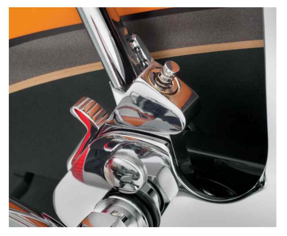 HarleyDavidson® Locking Detachable Latch Kit, Pair w/ Two Keys, Chrome