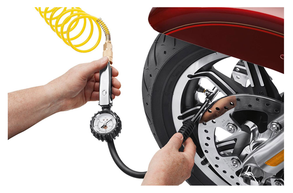 Harley-Davidson Free Shipping - Harley-Davidson Motorcycle Tire Pressure Gauge & Fill Valve, 18 in Hose 12700096 - Free Shipping on many products plus Orders Over $99