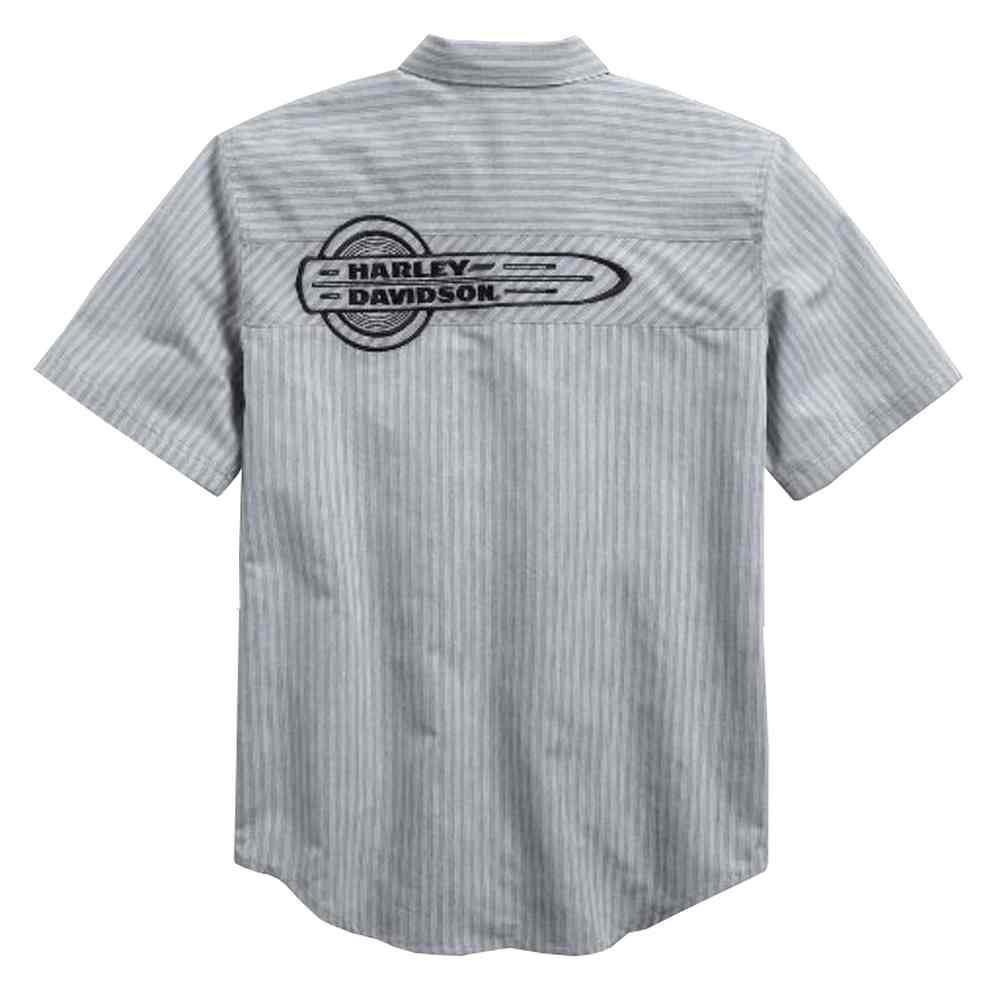 Harley-Davidson® Men's Wrinkle-Resistant Striped Short Sleeve