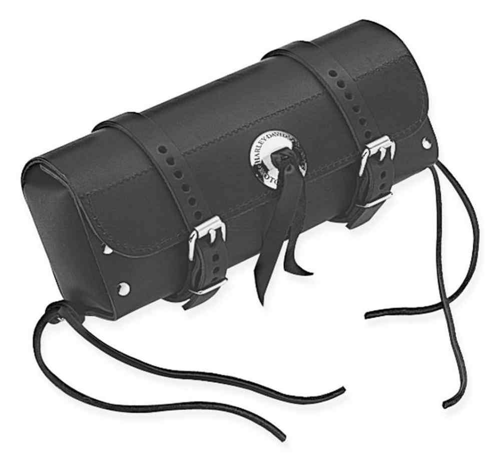 Harley-Davidson Sissy Bar Tool Bag, Black Leather, Multi-Fit 91772-85A - Wisconsin Harley-Davidson