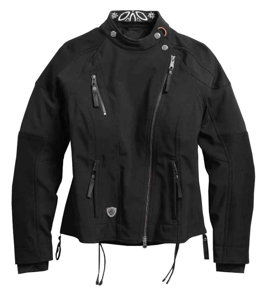 ジャケット・アウター Harley-Davidson Black right jacket Harley-Davidson® Women's Scroll Skull 3-IN-1 Leather Jacket