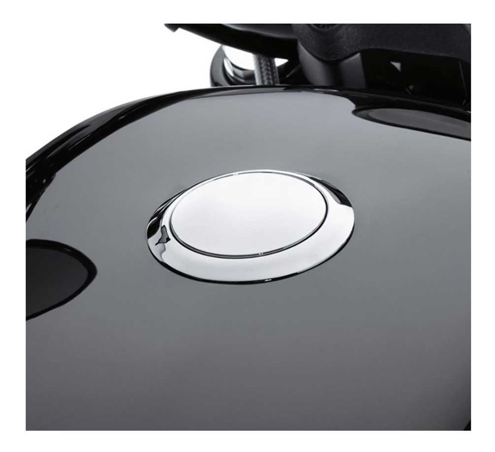 Harley-Davidson Flush-Mount Fuel Cap, Fits XL Models, Chrome Finish 63139-10A - Wisconsin Harley-Davidson