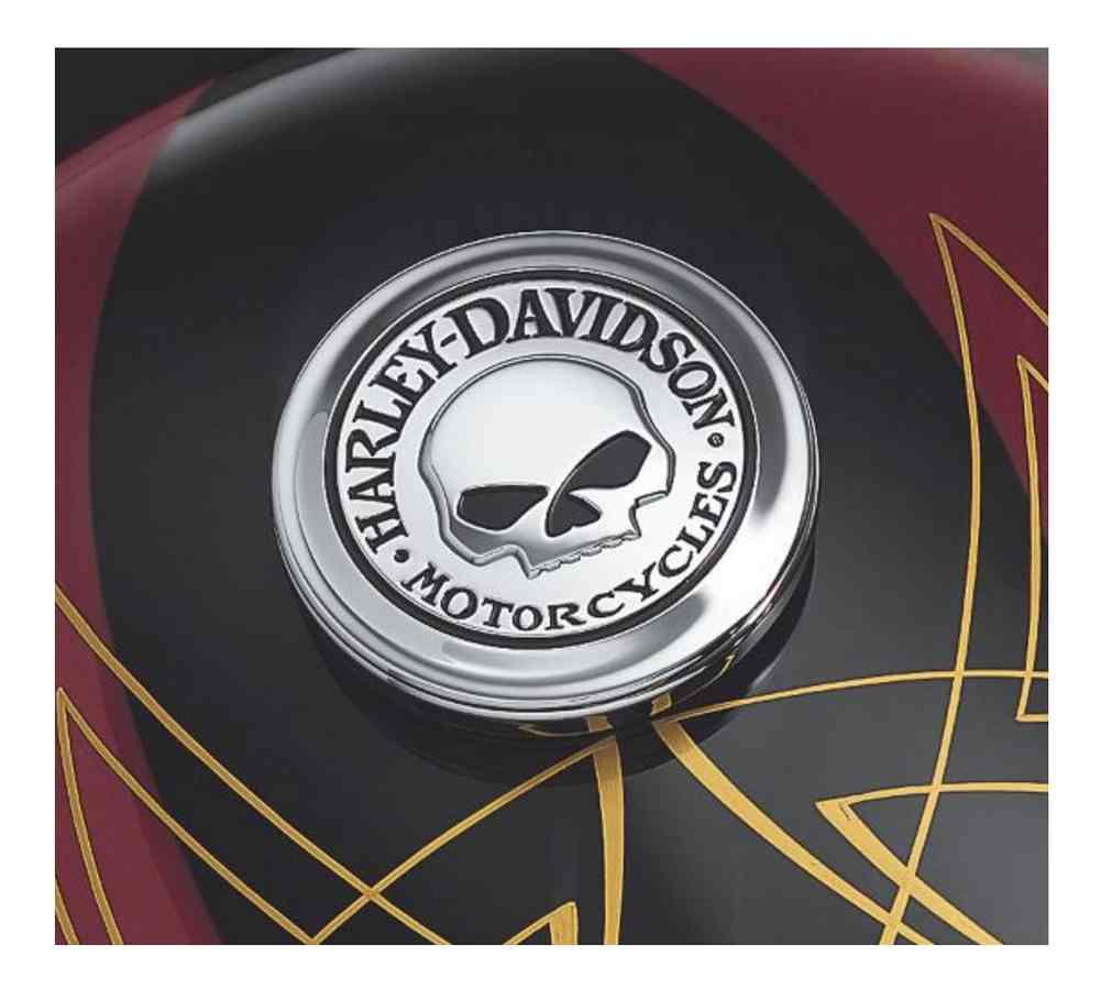 Harley-Davidson Free Shipping - Harley-Davidson Willie G Skull Fuel Cap Medallion, Adhesive Backing 99670-04 - Free Shipping on many products plus Orders Over $99