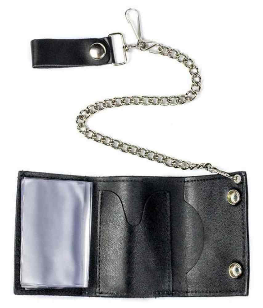 Harley-Davidson Free Shipping - Men's TriFold Biker Chain Styled Wallet, Genuine Antique Brown Leather AT304 - Free Shipping on many products plus Orders Over $99