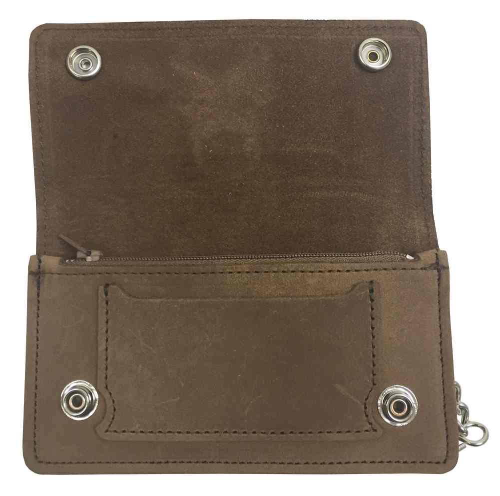 Harley-Davidson Free Shipping - Biker Men's 6 in Embossed Skull & Crossbones Motorcycle Chain Wallet PU500-6 - Free Shipping on many products plus Orders Over $99