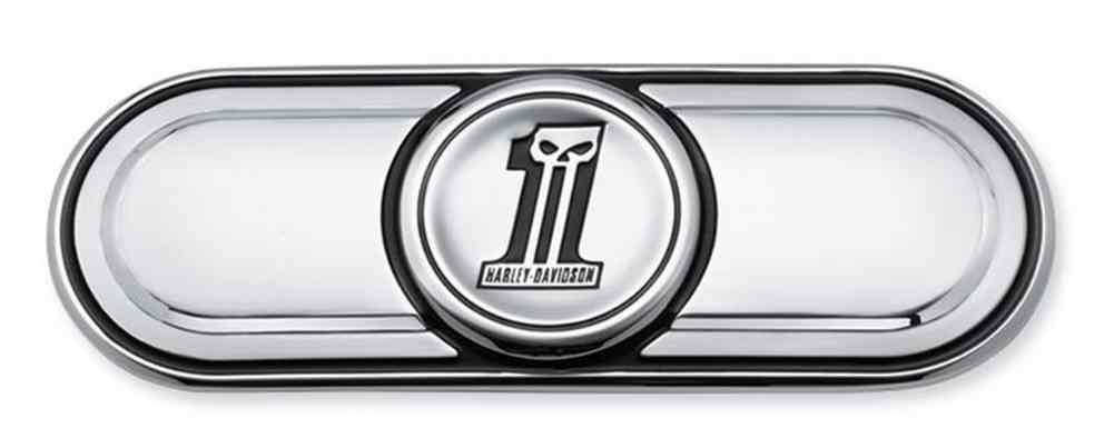 Harley-Davidson Number One Skull Transmission End Cover Trim, Twin-Cam 60826-11 - Wisconsin Harley-Davidson