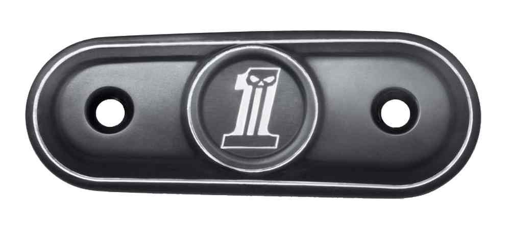 Harley-Davidson Dark Custom #1 Skull Air Cleaner Trim, Fits XL Models 61300055 - Wisconsin Harley-Davidson