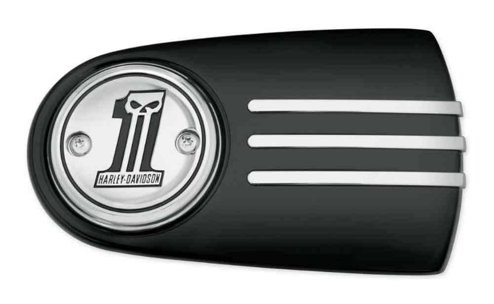 Harley-Davidson Number One Skull Air Cleaner Trim, Fist Softail & Etc. 61300218 - Wisconsin Harley-Davidson