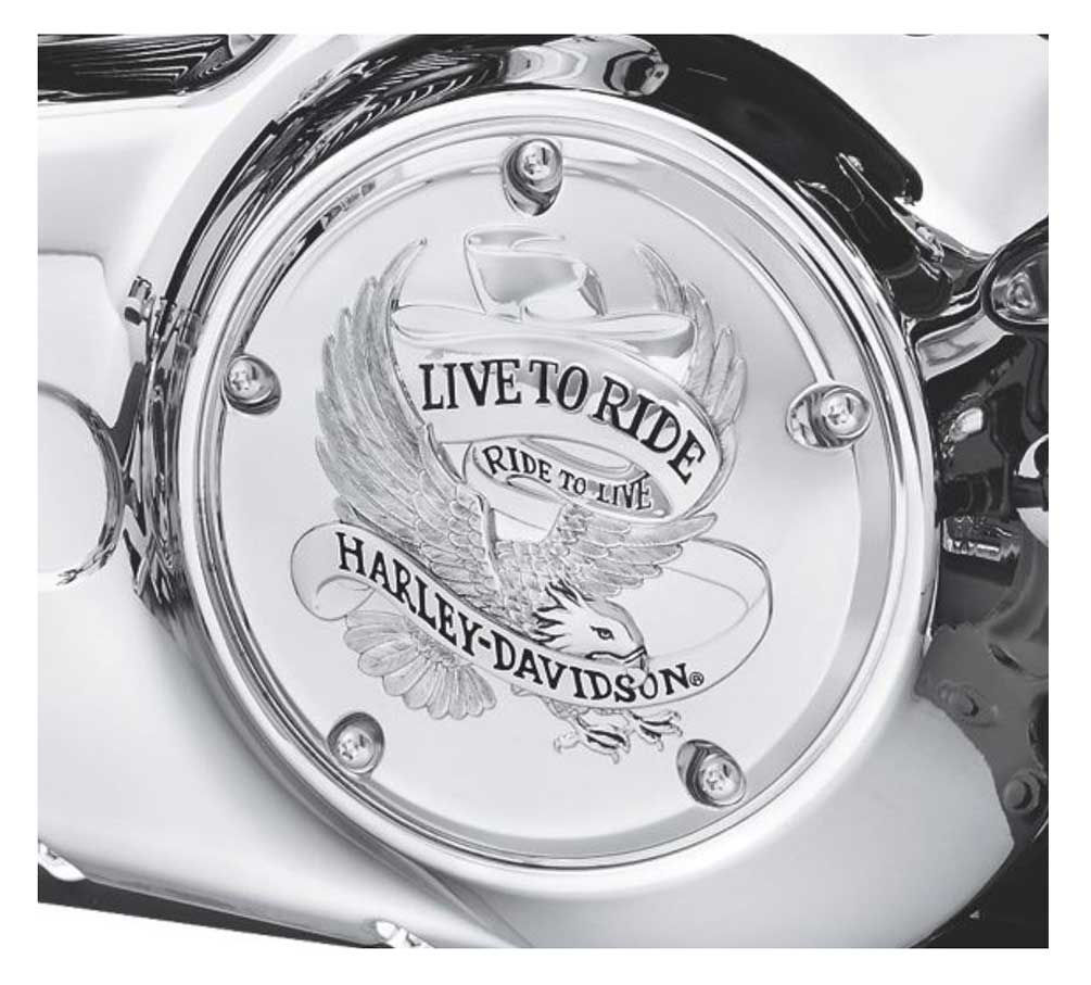 Harley-Davidson® Live to Ride Derby Cover, Fits Dyna