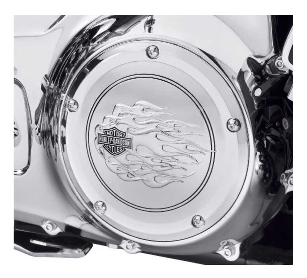 Harley-Davidson® B&S Flames Derby Cover, Fits Touring