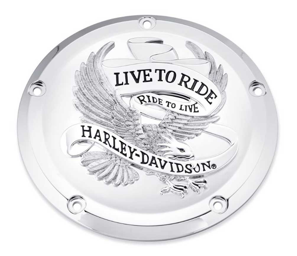 Harley-Davidson Live to Ride Derby Cover, Fits Touring & Trike Models 25700471 - Wisconsin Harley-Davidson
