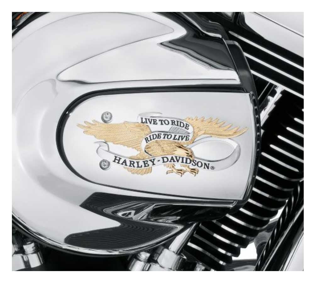 Harley-Davidson Free Shipping - Harley-Davidson Live to Ride Gold Air Cleaner Trim, Fits Softail & Etc. 61300220 - Free Shipping on many products plus Orders Over $99