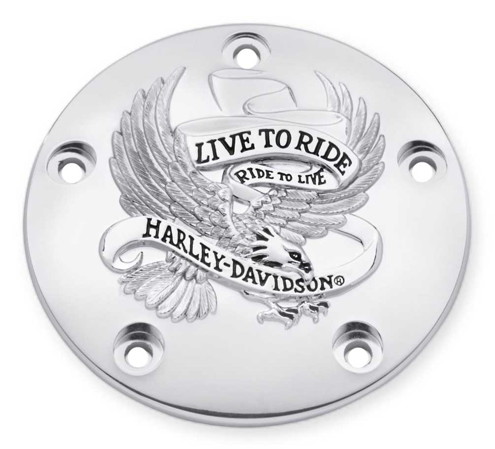 Harley-Davidson Live to Ride Timer Cover, Fits Twin-Cam Models 32698-02A - Wisconsin Harley-Davidson