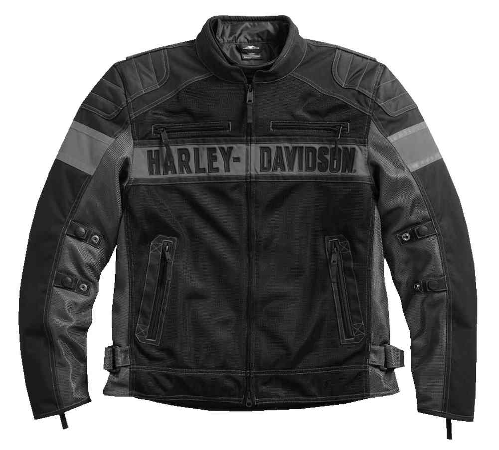 Harley-Davidson Men's Mecca Colorblocked Textile & Mesh Riding Jacket 98295-17VM - Wisconsin Harley-Davidson