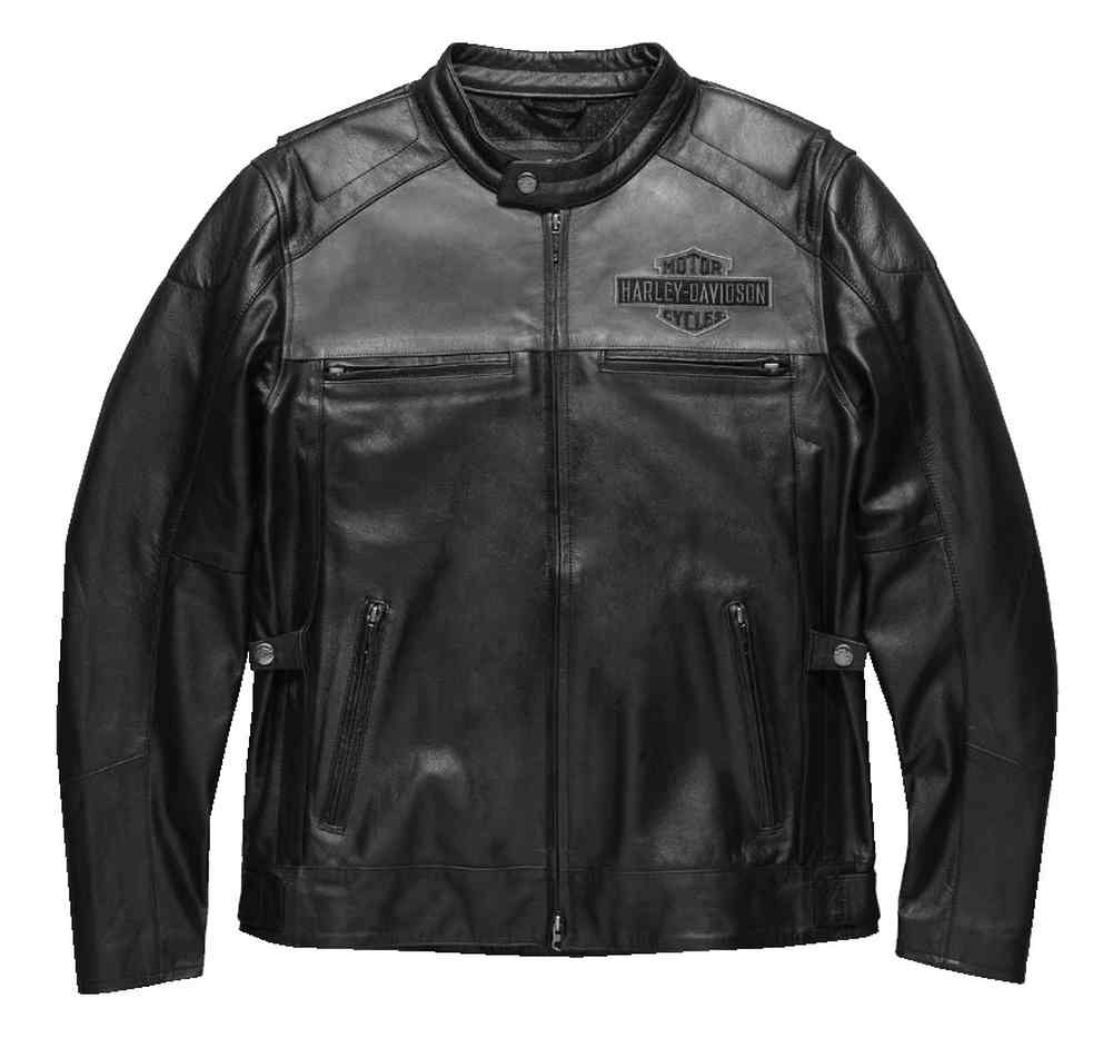 Harley-Davidson Men's Votary Colorblocked Leather Jacket, Black 98119-17VM - Wisconsin Harley-Davidson