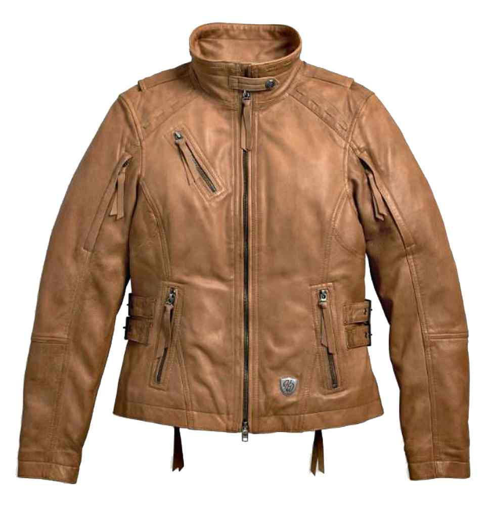 Harley-Davidson® Women's Calamity Fringe Leather Jacket, Brown