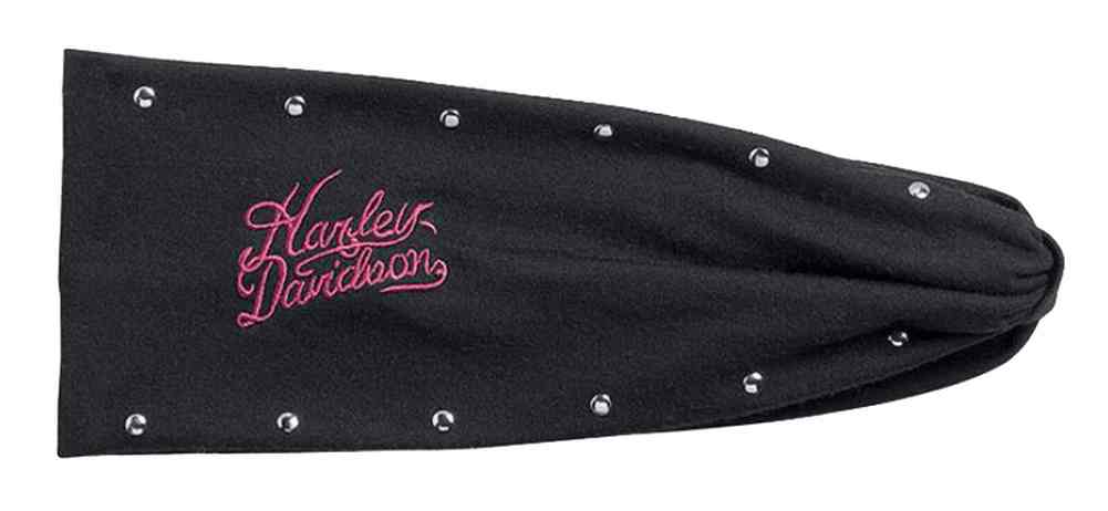 Harley-Davidson Women's Studded Embellished Knit Headband, Black 97767-17VW - Wisconsin Harley-Davidson