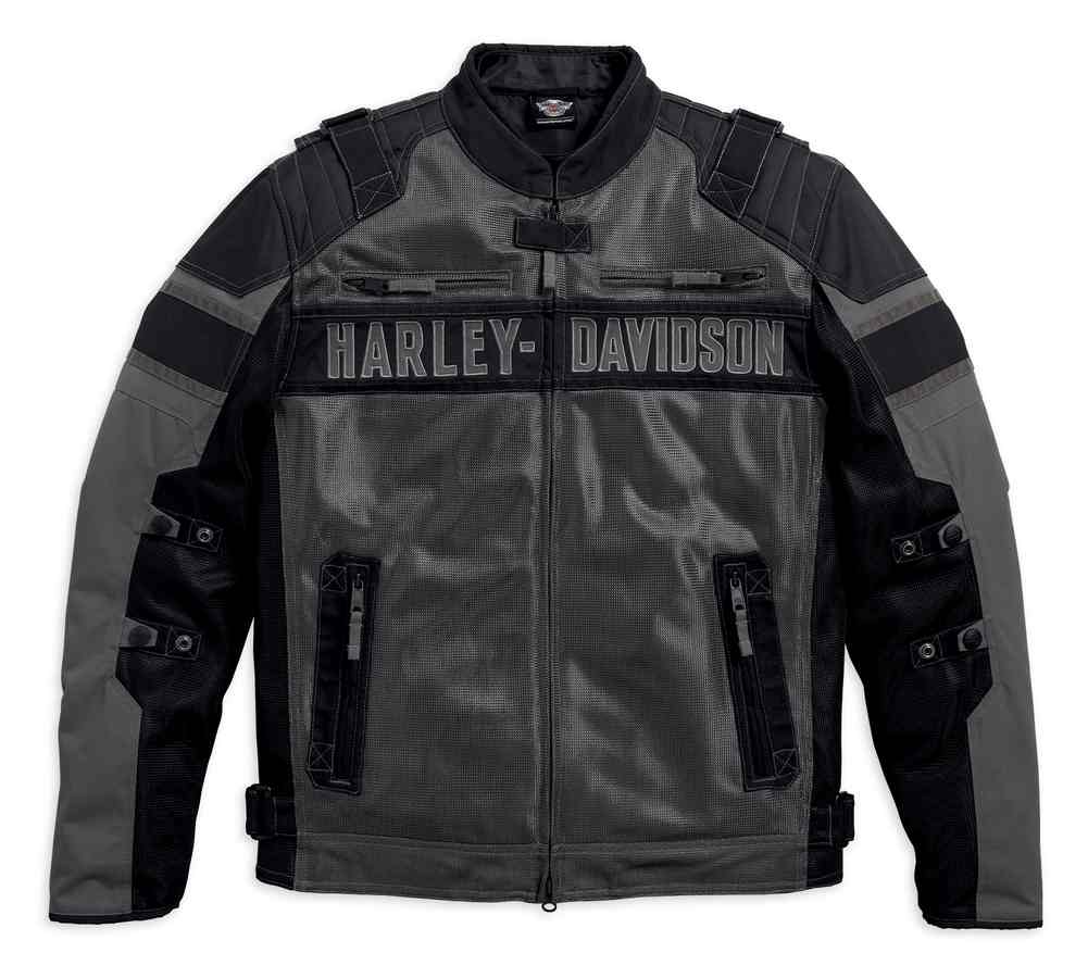 HarleyDavidson® Men's Codec Textile & Mesh Riding Jacket, Black 97141