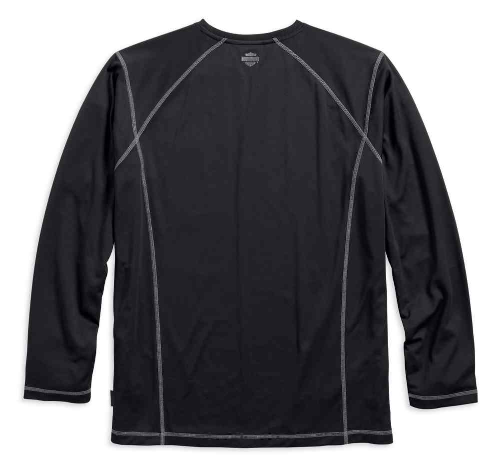 トップス HARLEY-DAVIDSON CAFE LONG SLEEVE TEE HARLEY DAVIDSON motorcycle BLUE LONG SLEEVE T-SHIRT LAS
