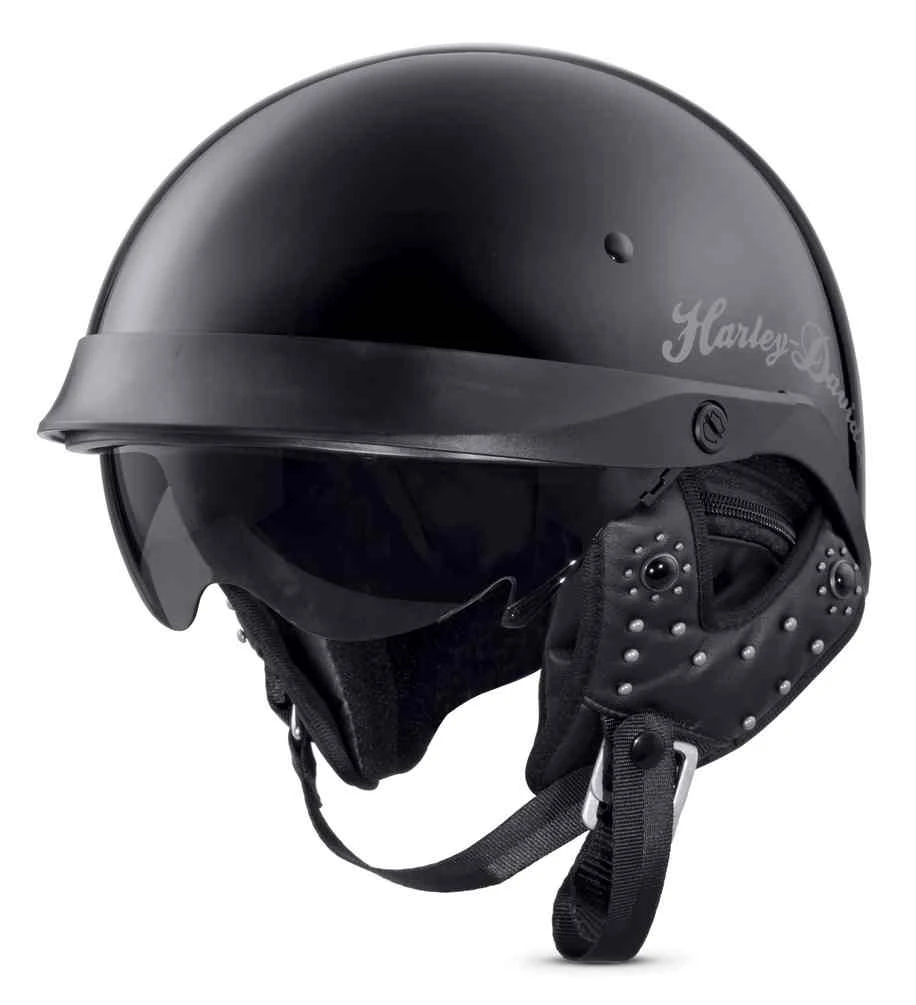 Harley-Davidson Women's Impulsive Dial Fit B03 Half Helmet, Black 98325-17VX - Wisconsin Harley-Davidson