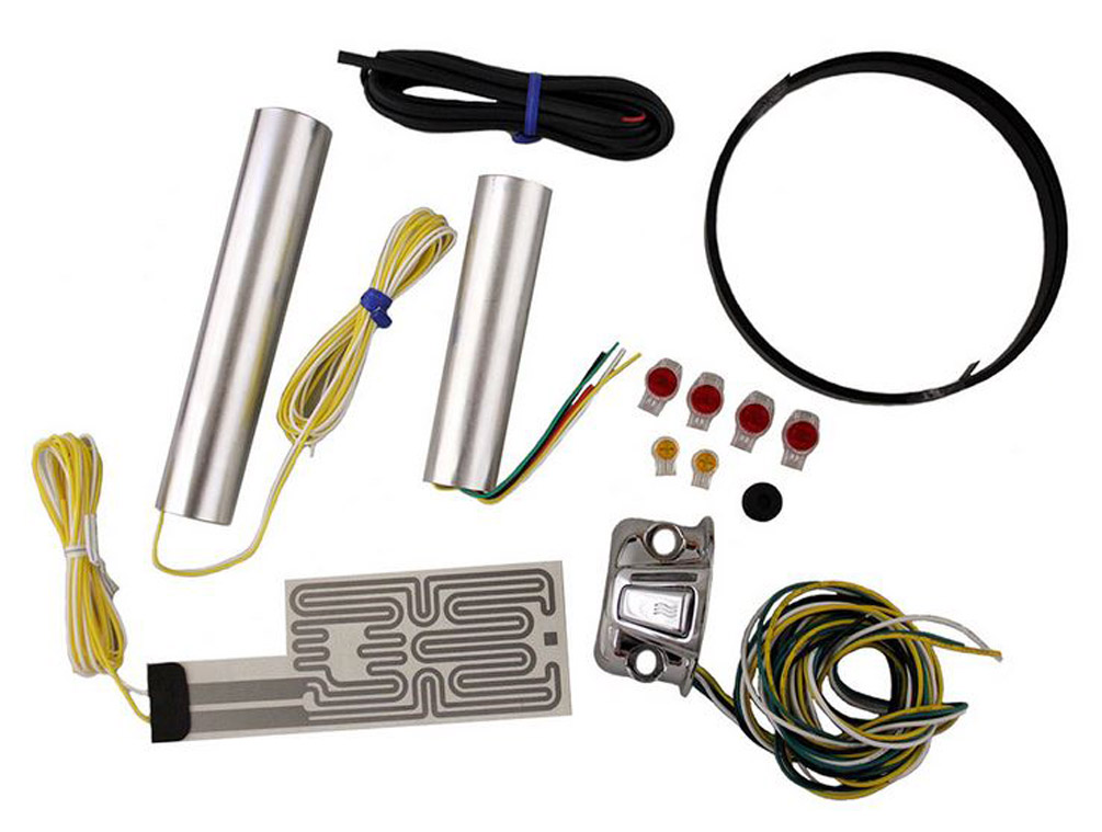 Heat Demon Motorcycle Grip Heater Kit Four-Level Controller, Chrome Right  212055