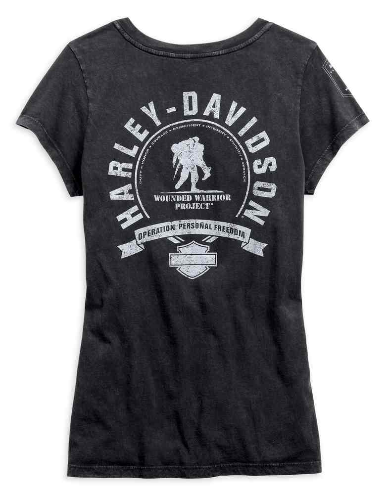Harley-Davidson Free Shipping - Harley-Davidson Women's Wounded Warrior Project Graphic Tee, Black 99185-16VW - Free Shipping on many products plus Orders Over $99