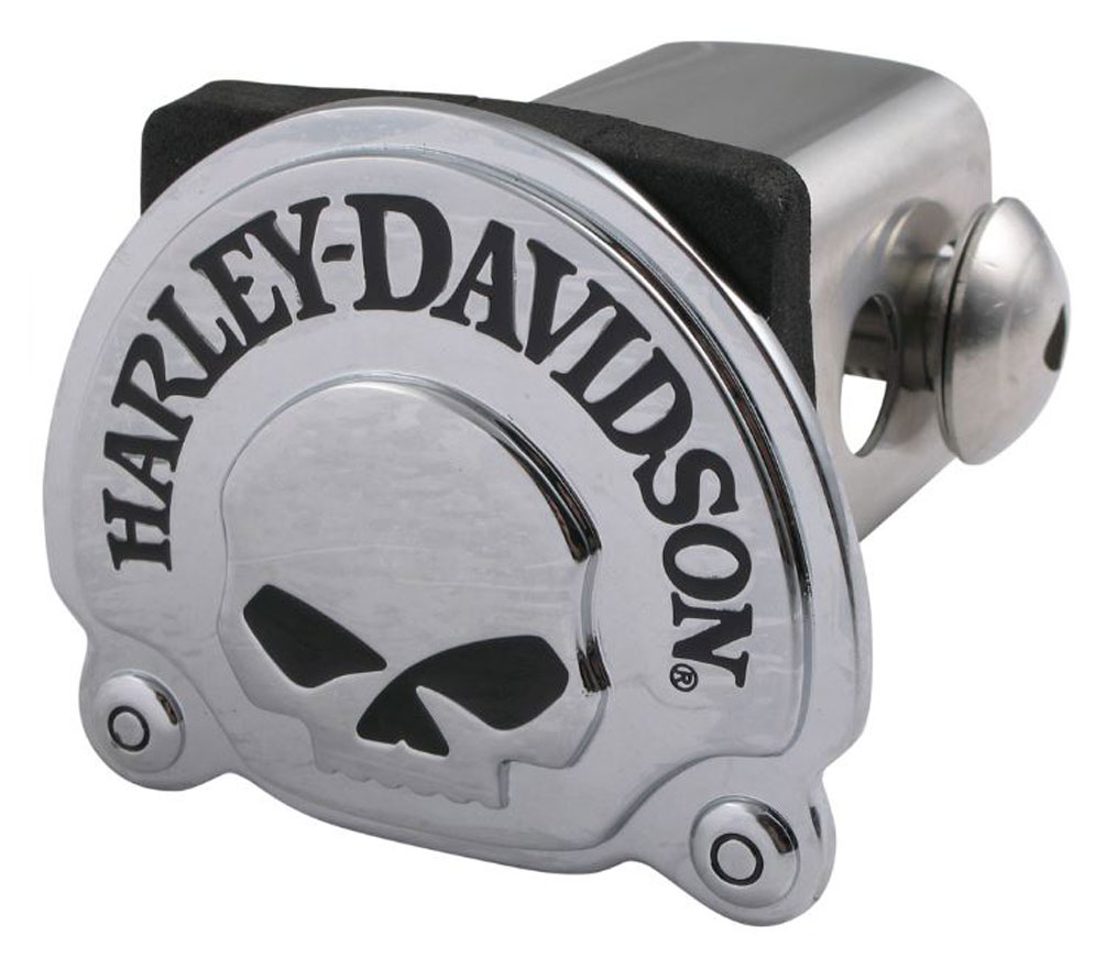 Harley-Davidson Willie G Skull Trailer Hitch Cover, Chrome Finish, 2 Inch HDHC06 - Wisconsin Harley-Davidson