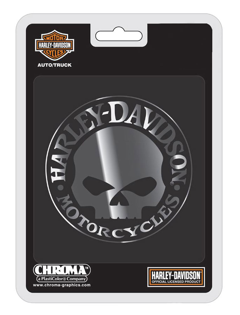 Harley-Davidson Free Shipping - Harley-Davidson Willie G Skull Chrome Injection Molded Emblem, Chrome CG9113 - Free Shipping on many products plus Orders Over $99