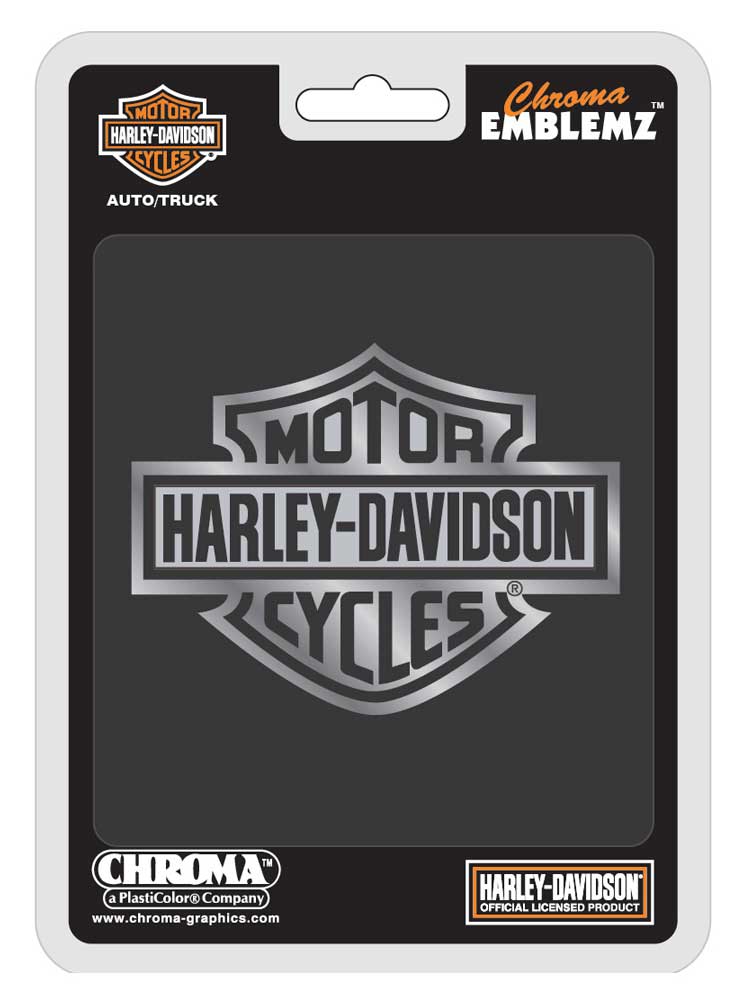 Harley-Davidson® Bar & Shield Chrome Injection Molded Emblem