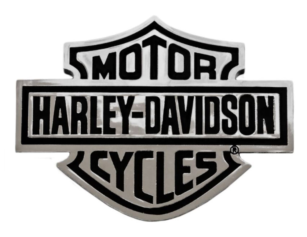 Harley-Davidson Bar & Shield Chrome Injection Molded Emblem, Chrome CG9107 - Wisconsin Harley-Davidson
