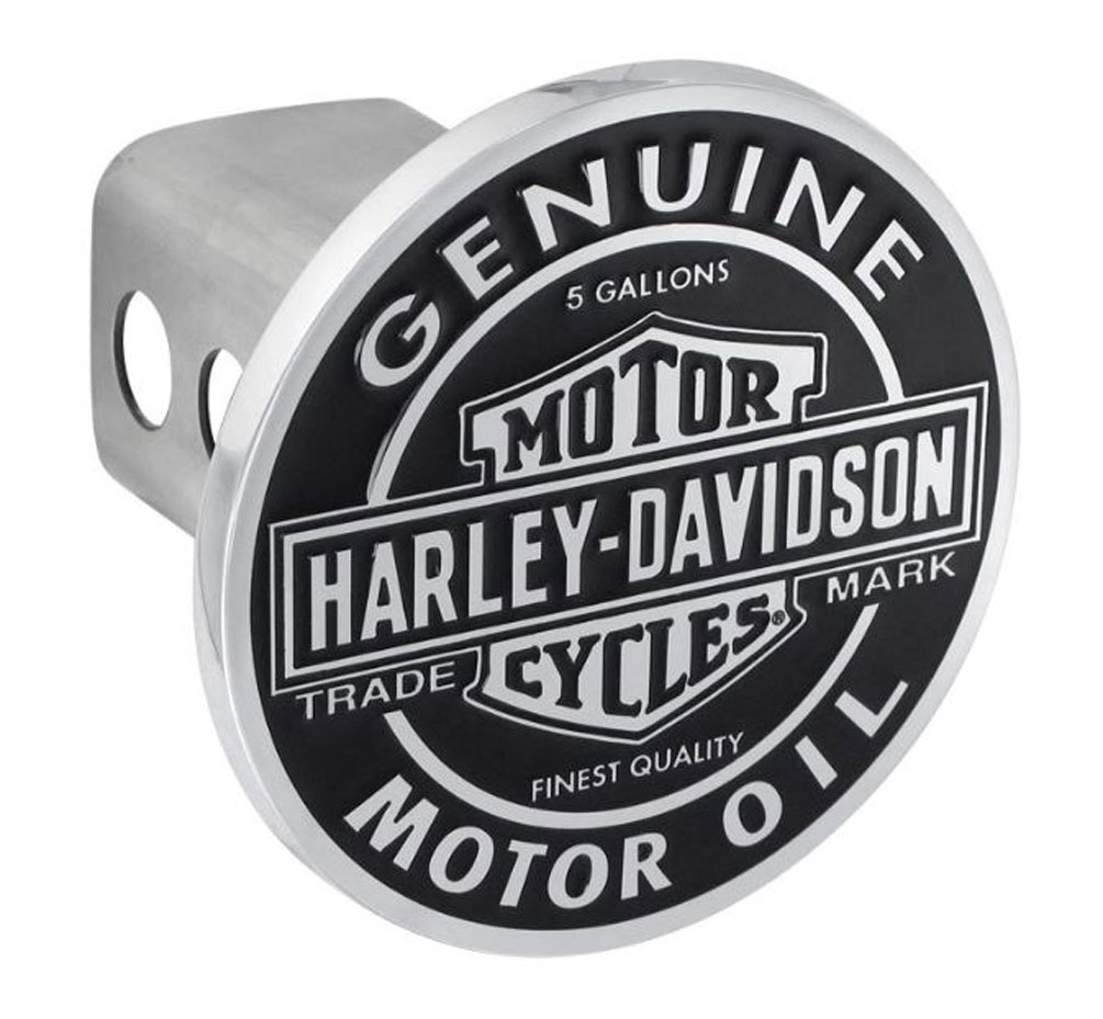 Harley-Davidson B&S Motor Oil Trailer Hitch Cover, Vintage Finish, 2 In HDHC362 - Wisconsin Harley-Davidson