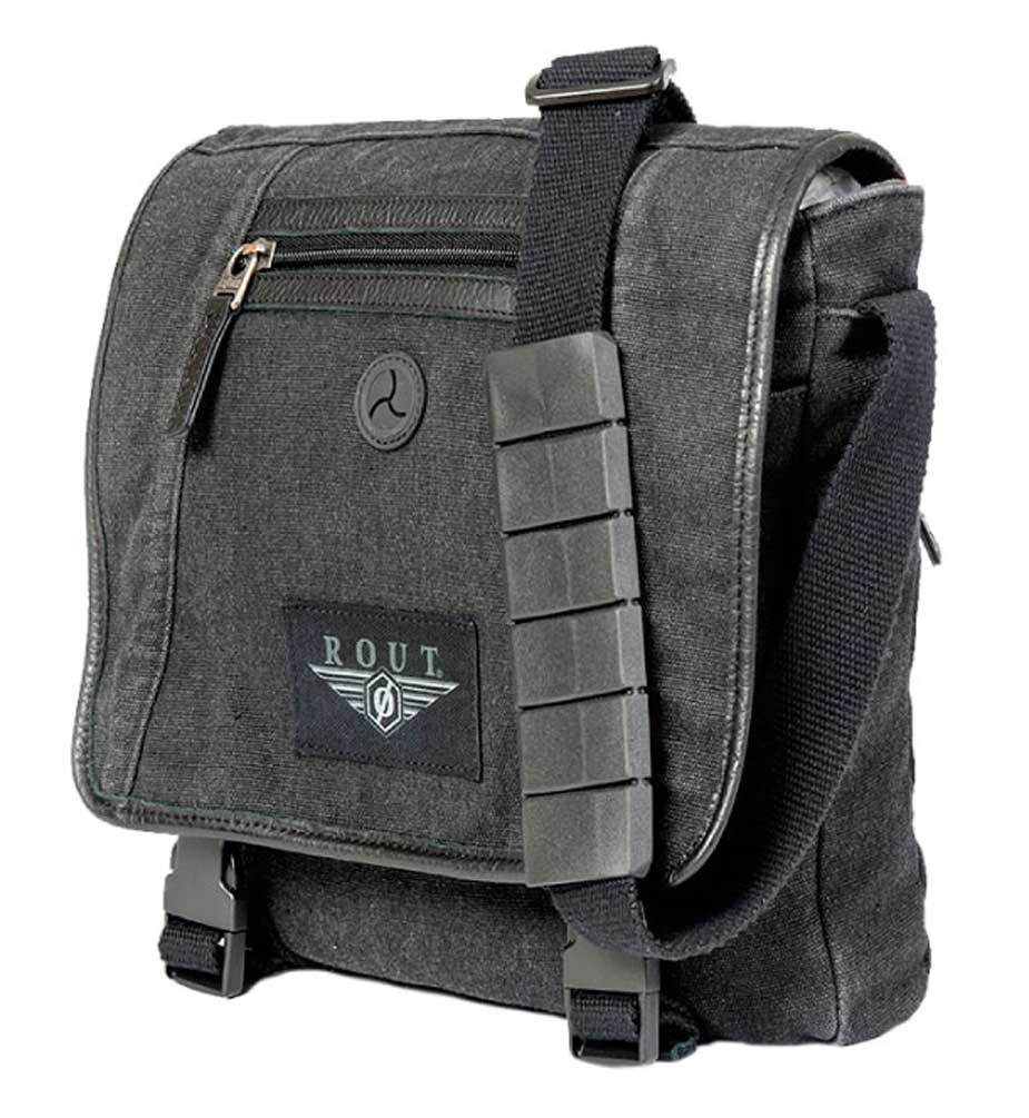 Harley-Davidson Free Shipping - ROUT Voyager Vertical Messenger Bag, Washed Black Cotton Canvas RC10539 - Free Shipping on many products plus Orders Over $99