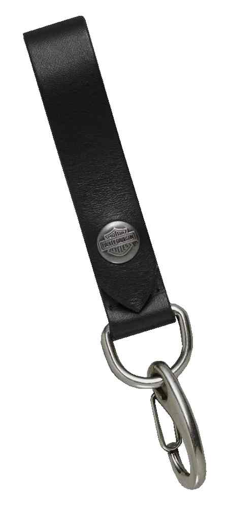 Harley-Davidson Men's Bar & Shield Snap Leather Key Fob, 6.75 Inch 97854-17VM - Wisconsin Harley-Davidson