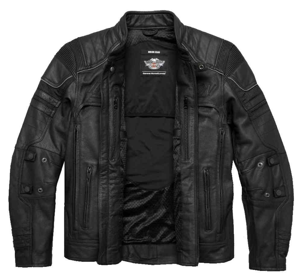 Harley-Davidson Men's Erving Pocket System Leather Jacket, Black 97139-17VM - Largest Selection of Harley-Davidson Products