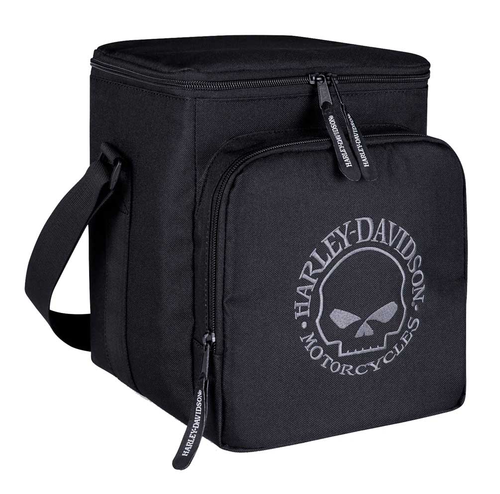 Harley-Davidson Embroidered Willie G Skull Renegade Tote Cooler, Black 450-00 - Wisconsin Harley-Davidson