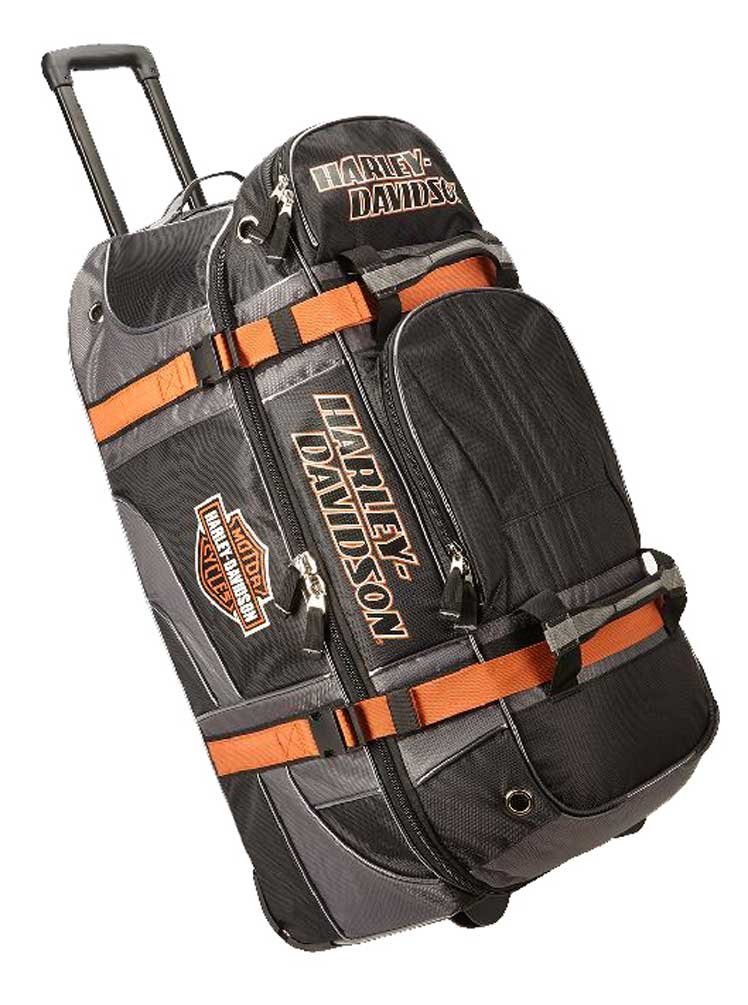 Harley-Davidson Bar & Shield Logo 33" XLG Wheeling Duffel Bag 99410-BLACK - Wisconsin Harley-Davidson
