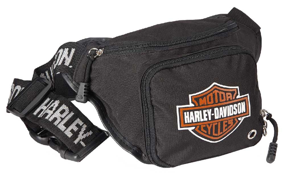 Harley-Davidson Women's Rider Bar & Shield Hip Bag W/Strap RD5541L-Black -  The Bikers' Den