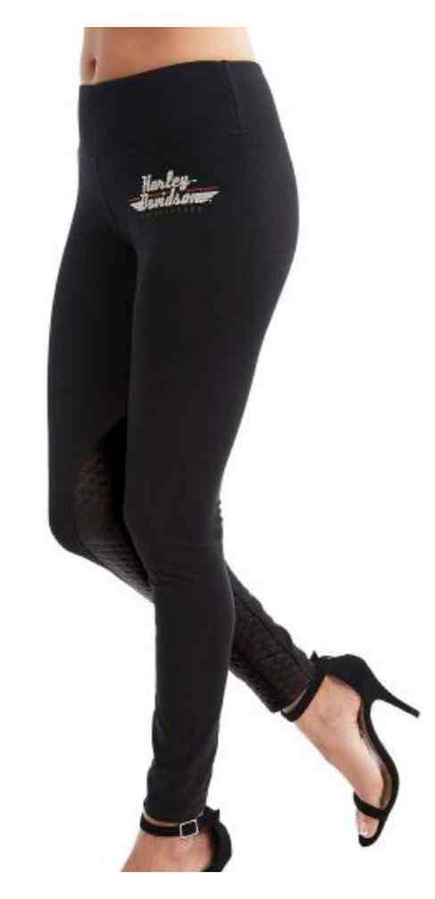 Harley-Davidson Free Shipping - Harley-Davidson Women's Embellished Fall H-D Logo Quilted Leggings, Black - Free Shipping on many products plus Orders Over $99