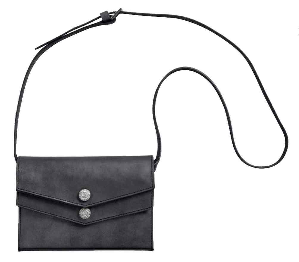 Harley-Davidson Women's Double Flap Fashion Handbag, Genuine Leather 97776-17VW - Wisconsin Harley-Davidson